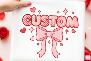 Custom Valentine Coquette Png, an Illustration by SinaCreation
