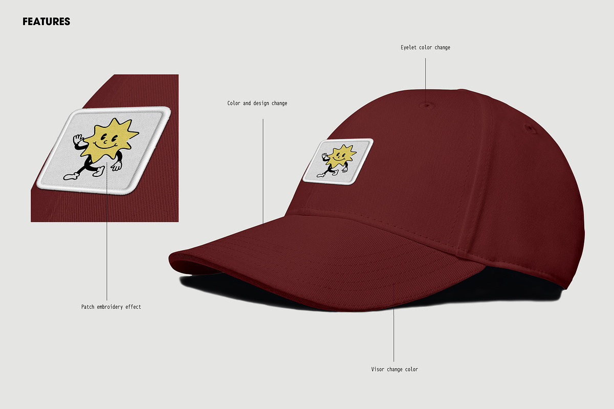 Baseball Caps Hat Mockup Drop 2, a Hat Mockup by made_by_nope (Photo 4 of 7)