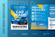 Car Wash Business Bifold Brochure, a Brochure Template by MMPixelCraft (Thumbnail 1 of 4)