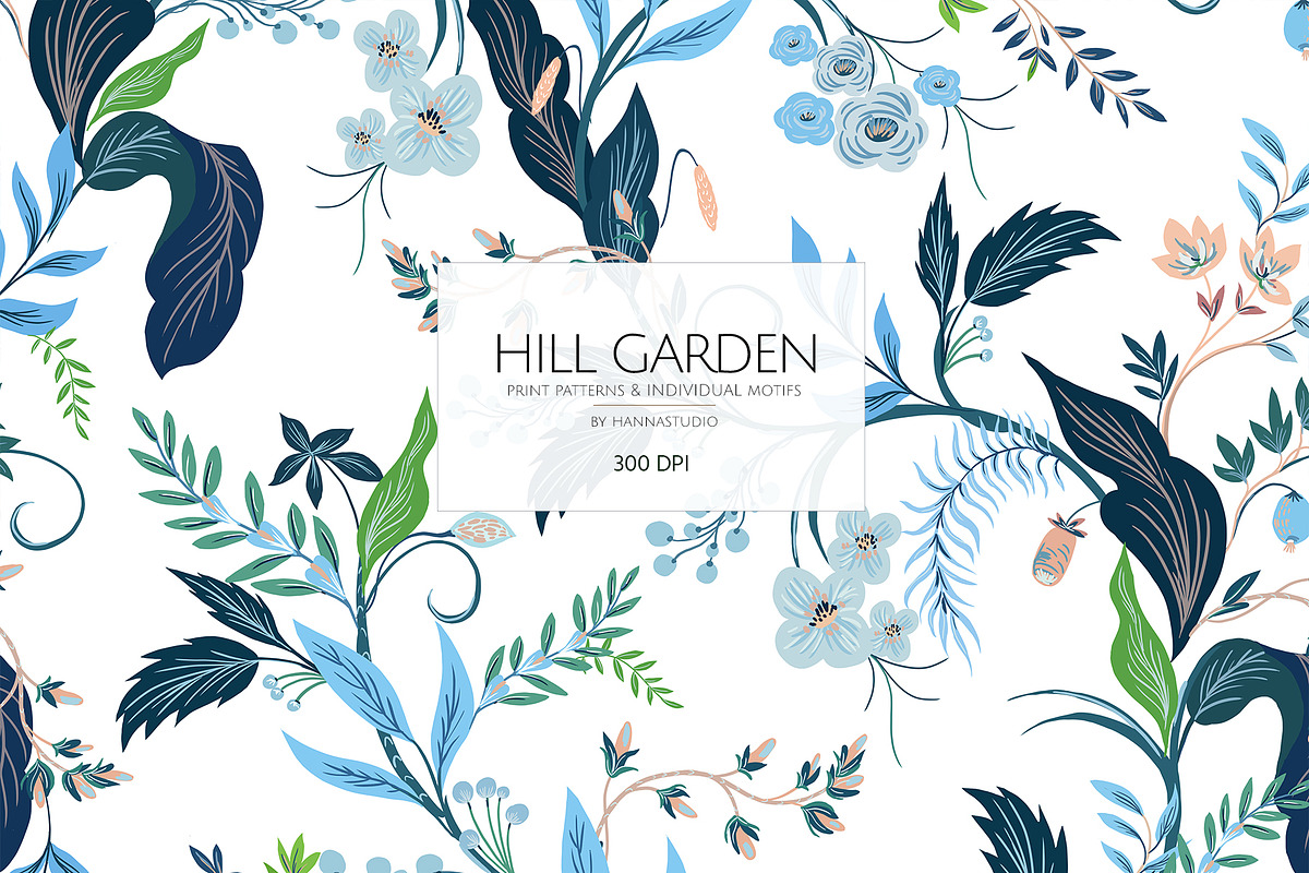HILL GARDEN, Luxury Pattern design!, a Pattern Graphic by HannaStudio (Photo 1 of 9)