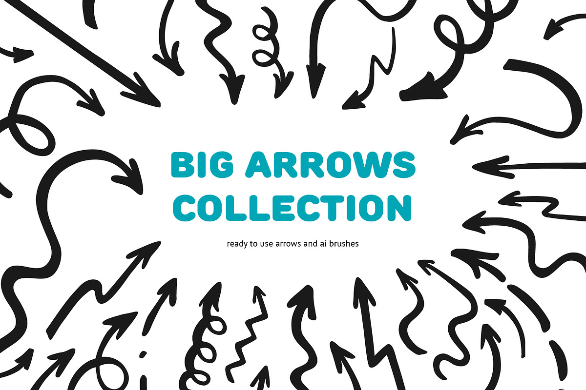 Hand drawn vector arrows + ai brush, a Templates & Theme by voin_Sveta (Photo 1 of 6)