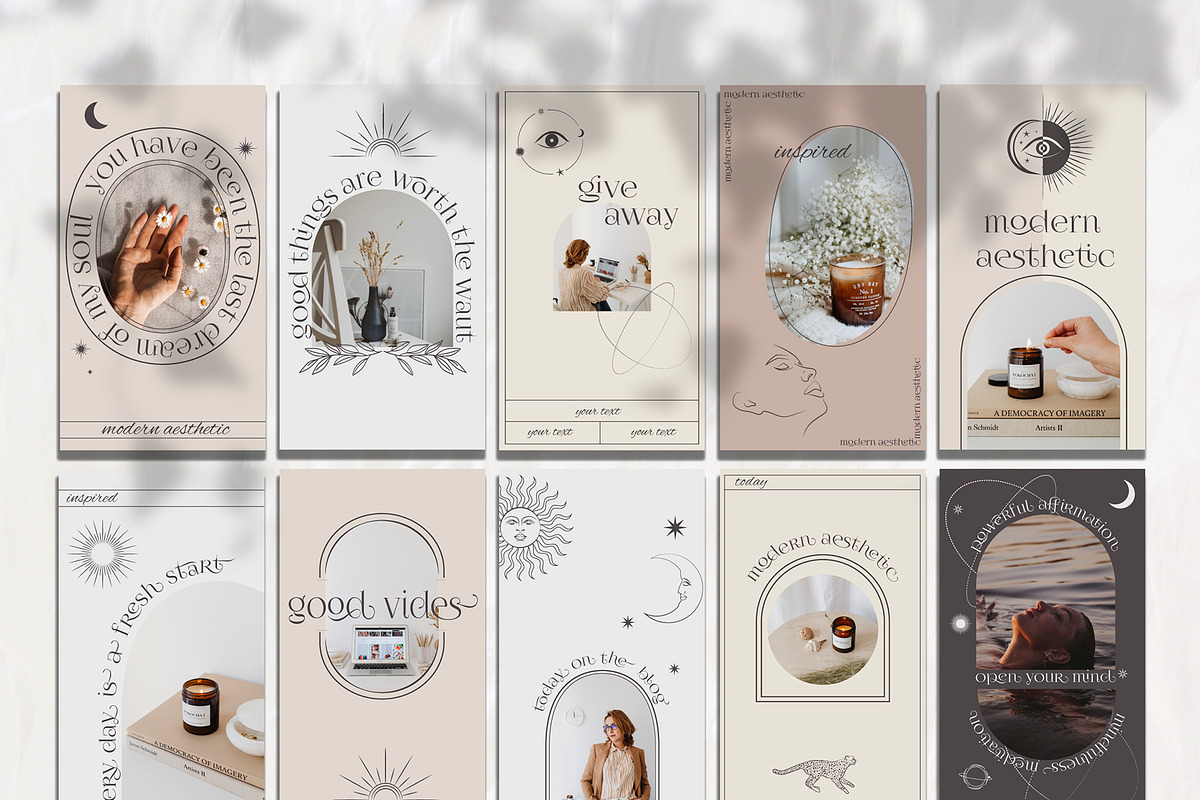 Aesthetic Instagram Template, a Social Media Template by Mio Buono (Photo 5 of 13)