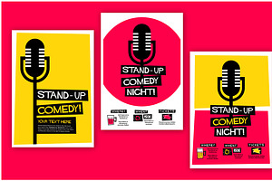 Stand-up Comedy Poster Template