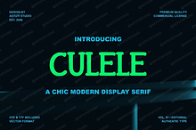 Culele - Elegant Modern Serif Typefa