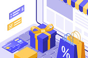 Online Internet Shopping Delivery, a Person Illustration by TAlex (Thumbnail 5 of 6)