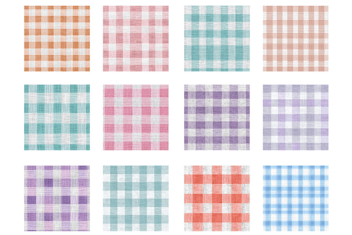 Watercolor seamless plaid pattern, an Illustration by Designworld (Photo 4 of 5)