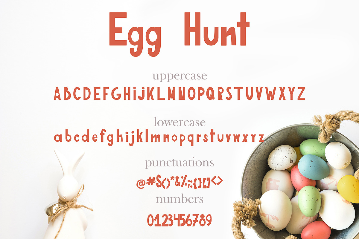 Egg Hunt-decorated font, a Font by Astarte_design (Photo 3 of 6)