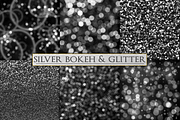 Silver Glitter and Bokeh Backdrops, a Texture Graphic by Paper Element (Thumbnail 2 of 3)