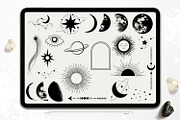 PROCREATE Esoteric Stamps & Brushes, a Brush Add-On by PixelJungle (Thumbnail 5 of 6)