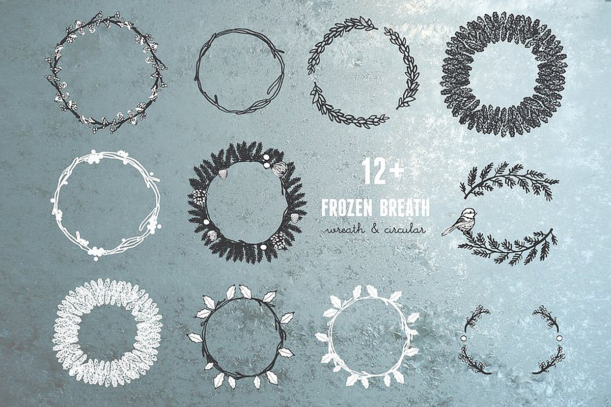 FROZEN BREATH-nature winter supplies, an Invitation Template by aniunova (Photo 3 of 3)