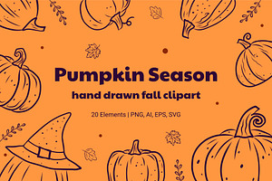 Autumn Pumpkins & Fall Elements