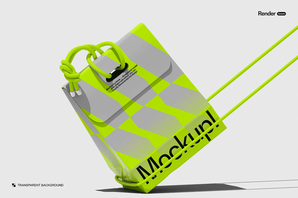 Paper Bag Mockup Set, a Packaging Mockup by Renderteam (Photo 3 of 11)
