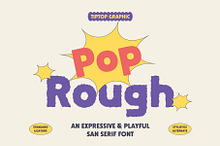 Pop Rough – Expressive Playful Font