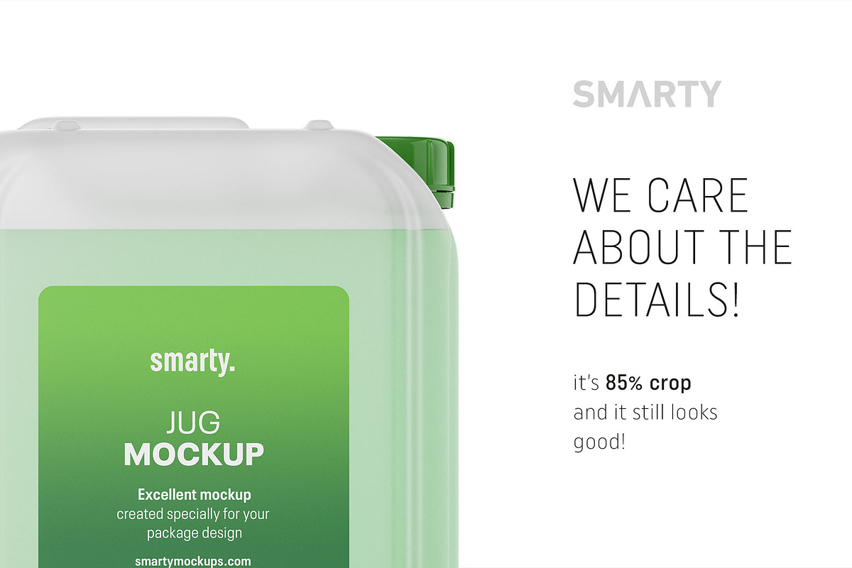 Transparent jug mockup, a Packaging Mockup by Smarty Mockups (Photo 4 of 5)