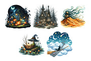 Halloween Landscape Collection Clipa, an Illustration by Daily.Designs (Thumbnail 3 of 5)