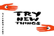 Try new things, a Sans Serif Font by EgoistFonts (Thumbnail 1 of 7)