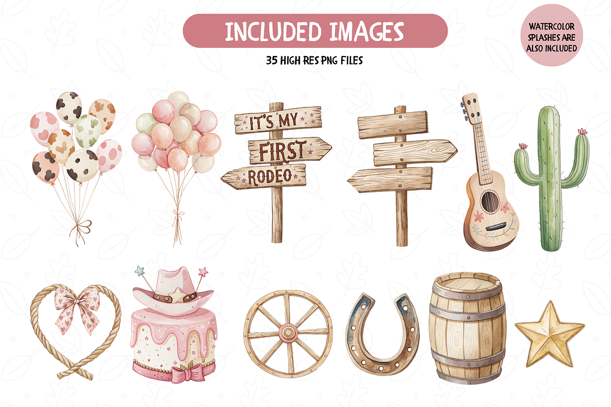 My First Rodeo Clipart, Cowgirl PNG, an Illustration by TatiMockup (Photo 4 of 5)