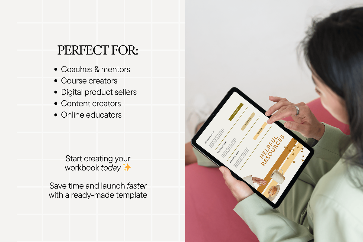 Boho Ebook Workbook Canva Template, a Marketing Template by Anna Design Studio (Photo 11 of 11)
