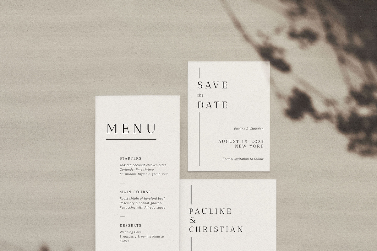 ELEGANT MODERN WEDDING | 30 Cards, an Invitation Template by Crocus Paperi (Photo 4 of 11)