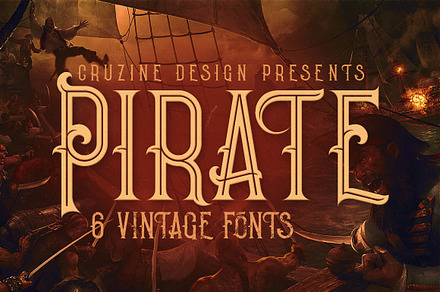 Pirate- Vintage Style Font, a Font by JumboDesign