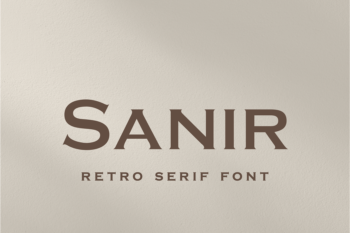 Sanir Retro Serif Font, a Serif Font by Creative Foundry (Photo 1 of 8)