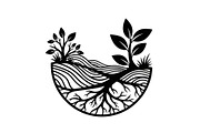 Organic Abstract Nature Silhouette, a Graphic by Gfx_Store (Thumbnail 13 of 13)