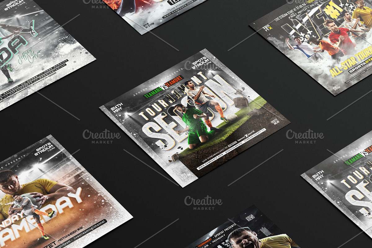 5 Soccer Flyer Template, a Flyer Template by OnurDemircan (Photo 3 of 6)