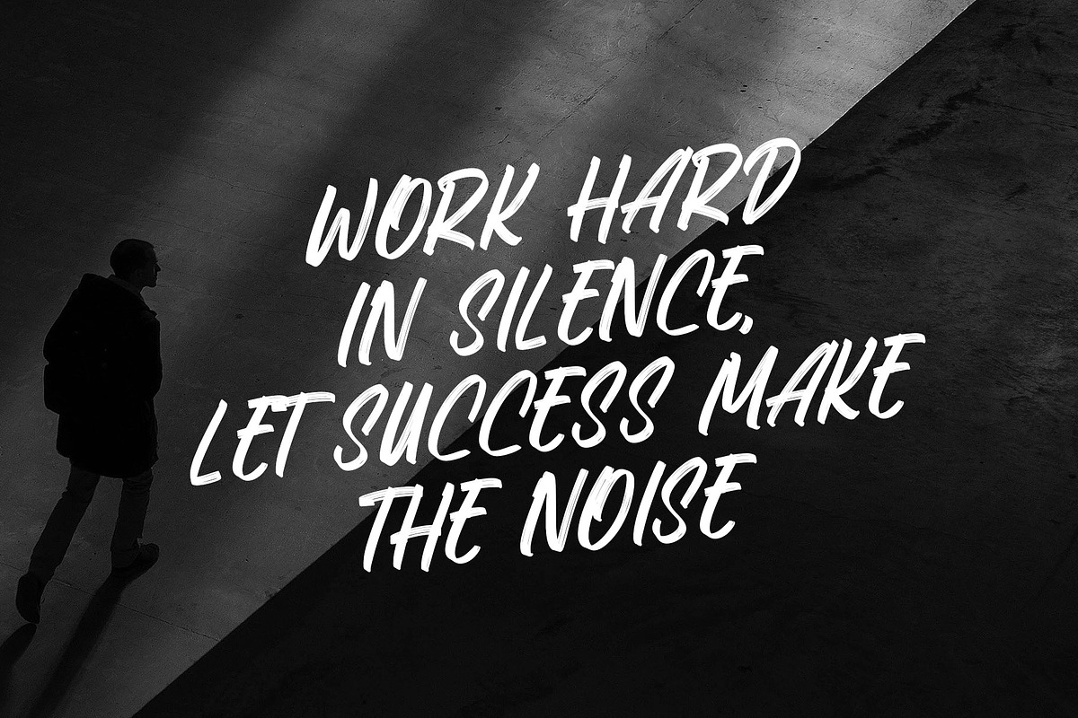 Black Sergio Brush Font, a Handwritten Font by RantautypeStudio (Photo 7 of 13)