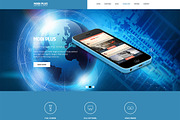 Mobi Plus PSD Website Template, a Landing Page Template by Aedaddy (Thumbnail 1 of 2)