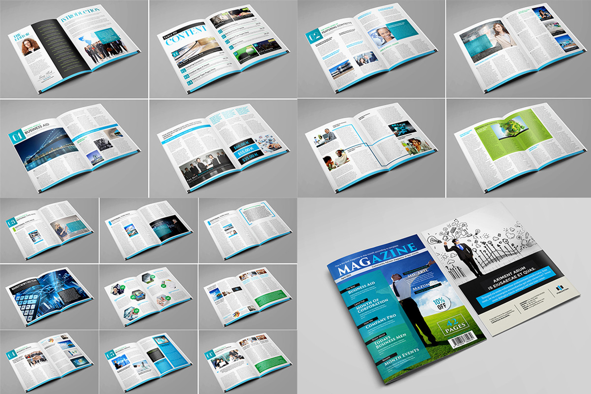 Magazine Bundle_10 Template_V01, a Magazine Template by Layout Design