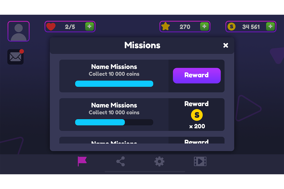 Flat Game GUI Pack, an Icon by KartInnka (Photo 10 of 16)