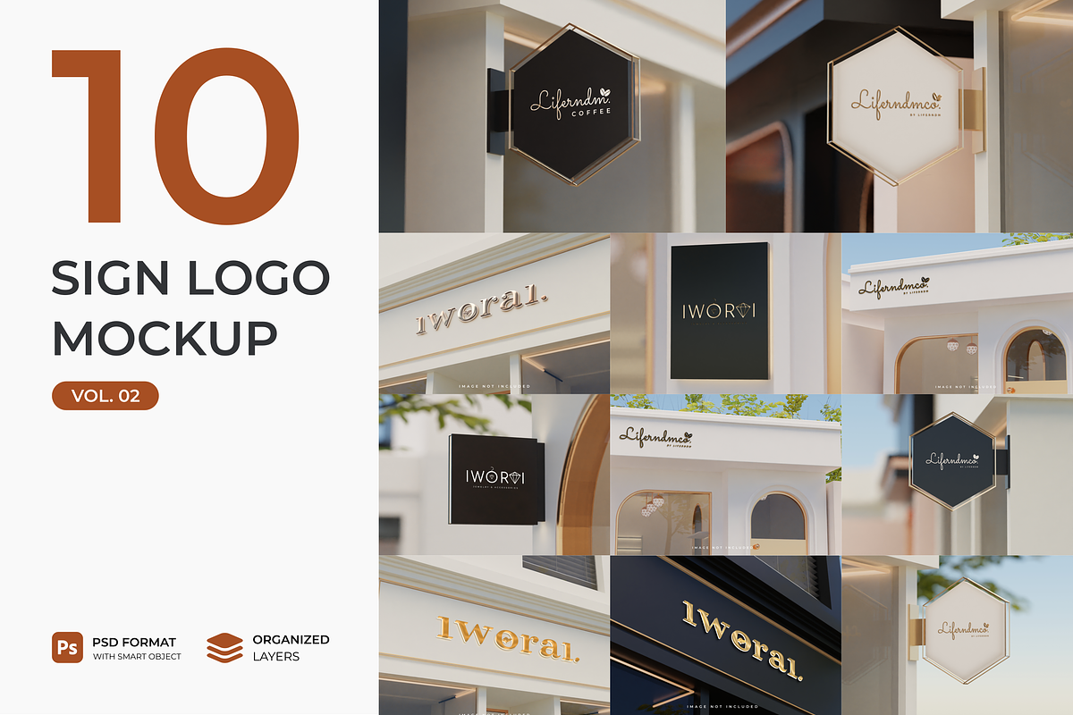 Sign logo mockup vol#02, an Advertising Mockup by mockupocka (Photo 1 of 13)