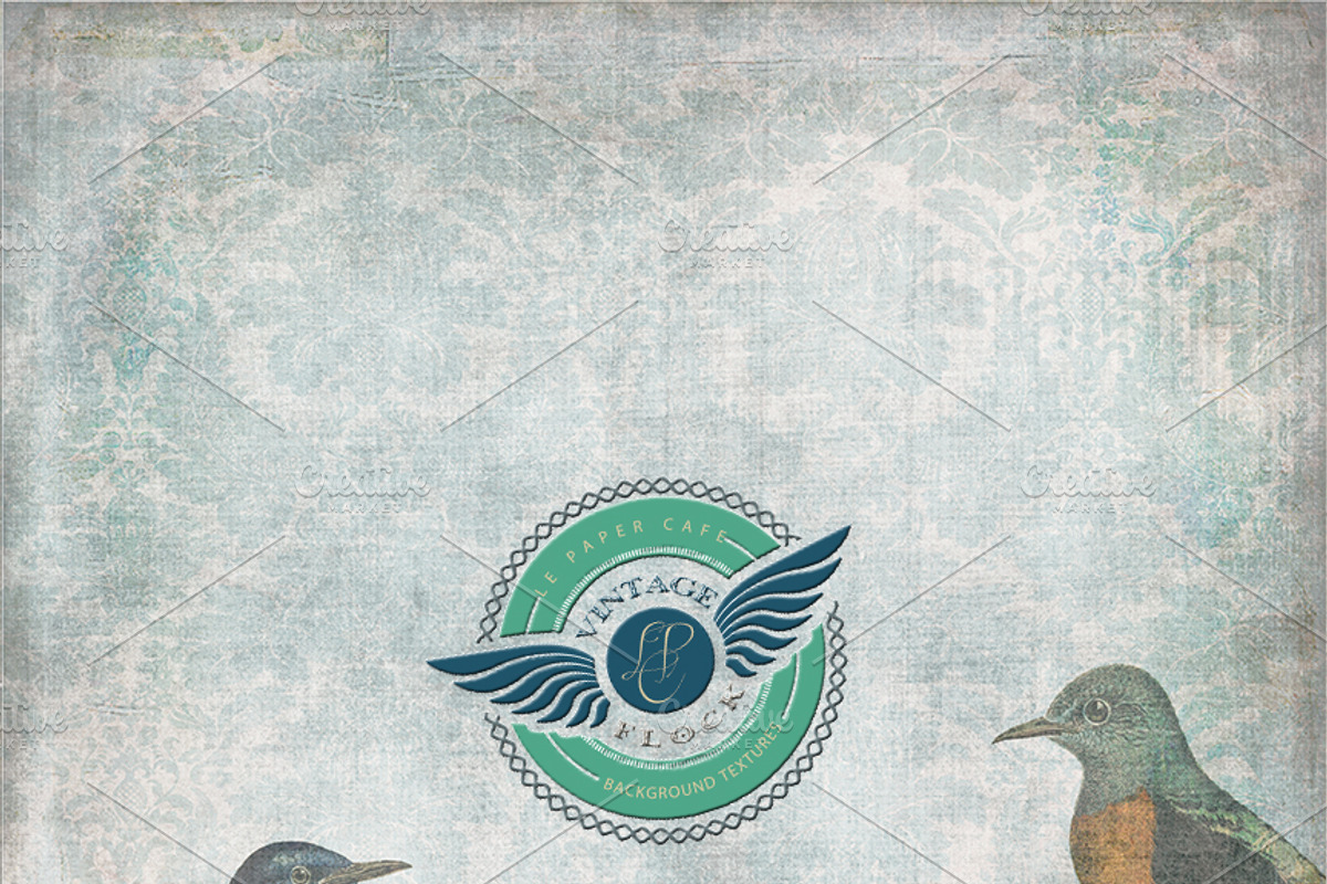 Vintage Flock - Bird Backgrounds preview 3