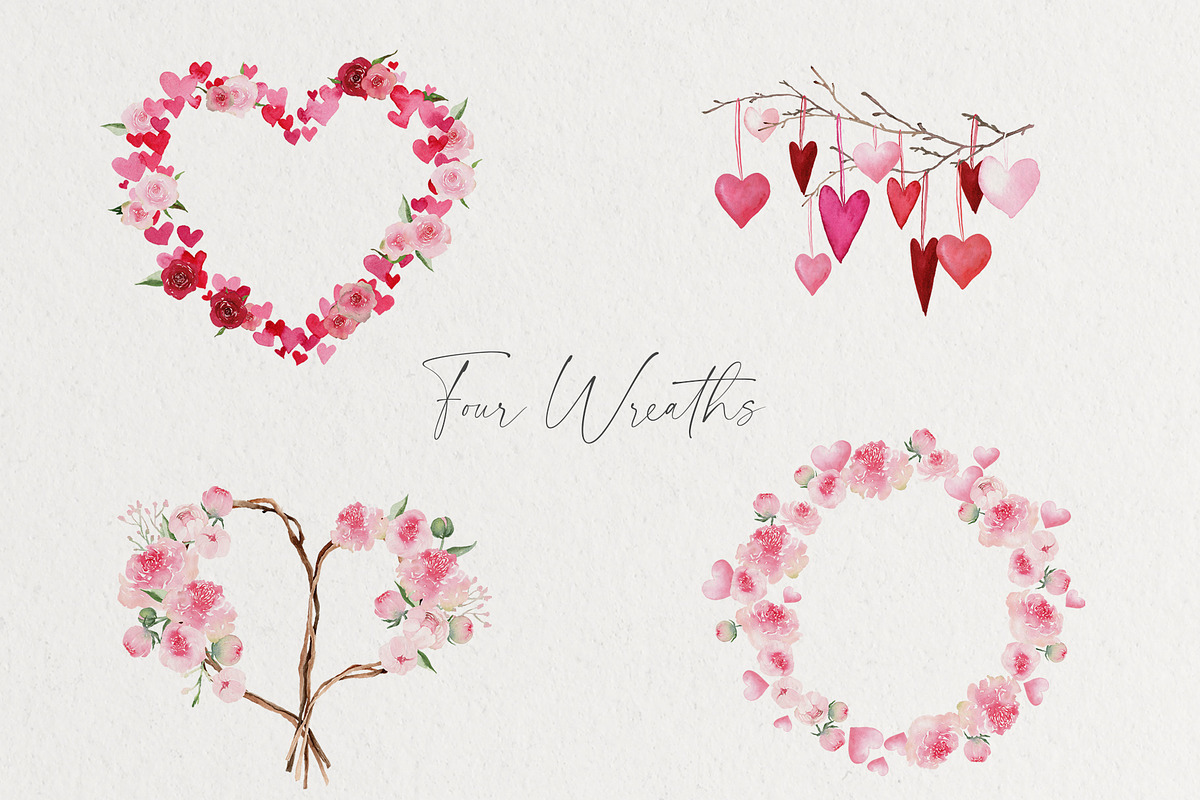 Watercolor flower - Lovely Valentine, an Illustration by Beigetime (Photo 6 of 8)