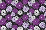Purple Mums Seamless Pattern, a Pattern Graphic by Sharon Schwalbe (Thumbnail 5 of 5)