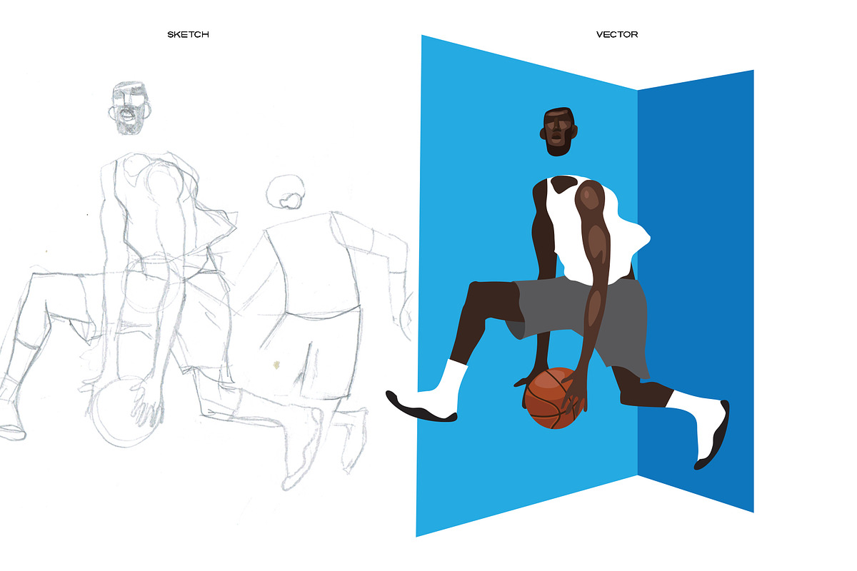 Basketball Vector Illustration, a Sport Illustration by Decla Studio (Photo 3 of 4)