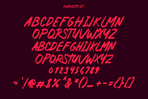 Rotten Core Handwrittten Brush Font