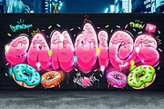 Graffiti Text Effects (10 PSD Files), a Layer Style Add-On by Hyperpix Productions (Thumbnail 7 of 14)