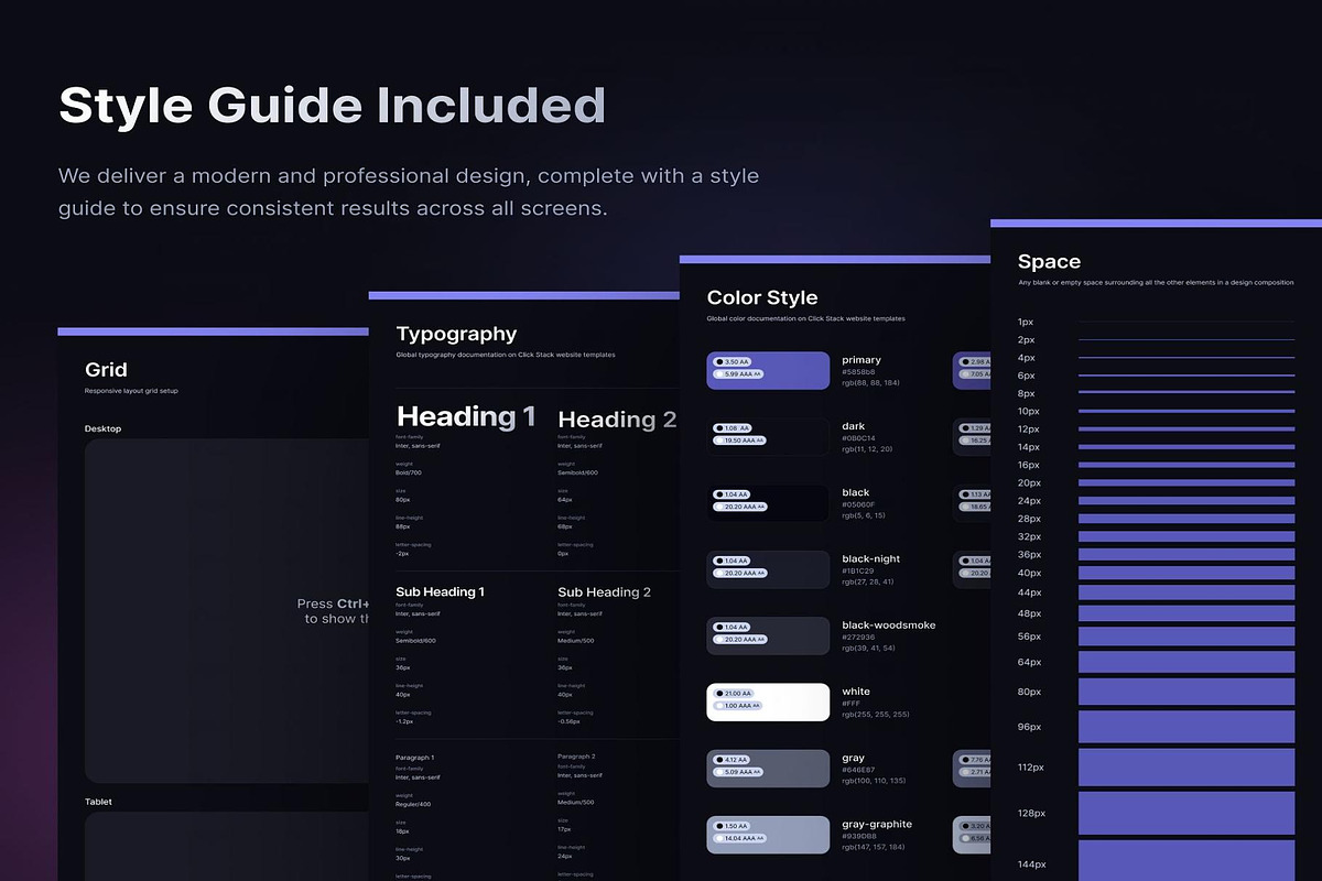 Click Stack - SaaS Web Templates, an UI Kit Template by Lumina_ui_ux202 (Photo 5 of 7)