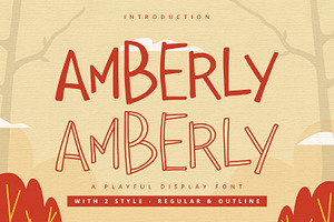 Amberly - Display Font