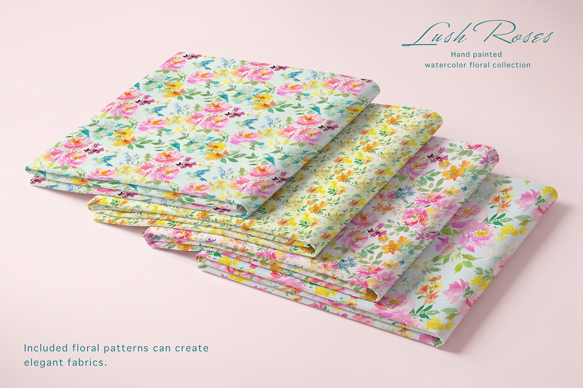 Watercolor pink roses with birds, an Object Graphic by Sawango Designs (Photo 11 of 12)