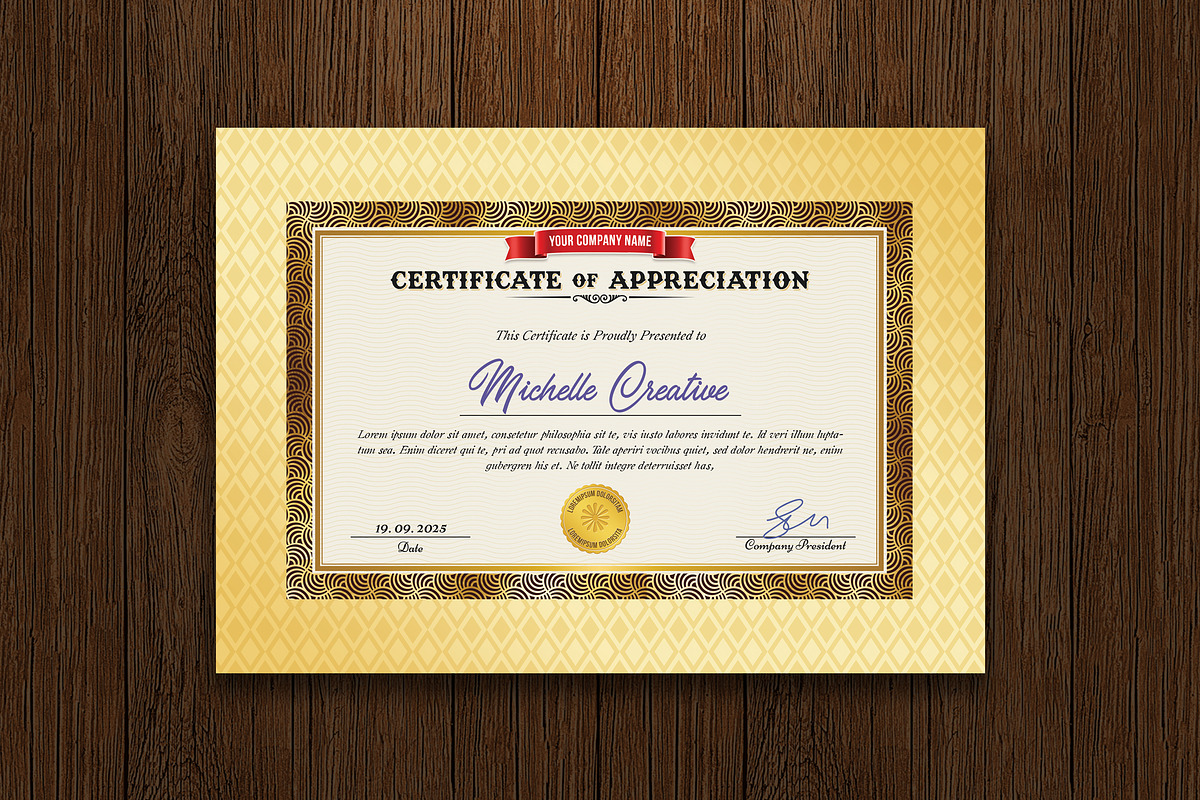 Certificate, a Templates & Theme by DesignWorkz