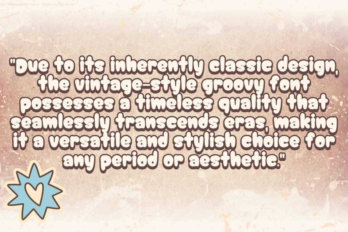 Groovy Vintage Era - Handwritten, a Handwritten Font by Charmingbear59.design (Photo 4 of 5)