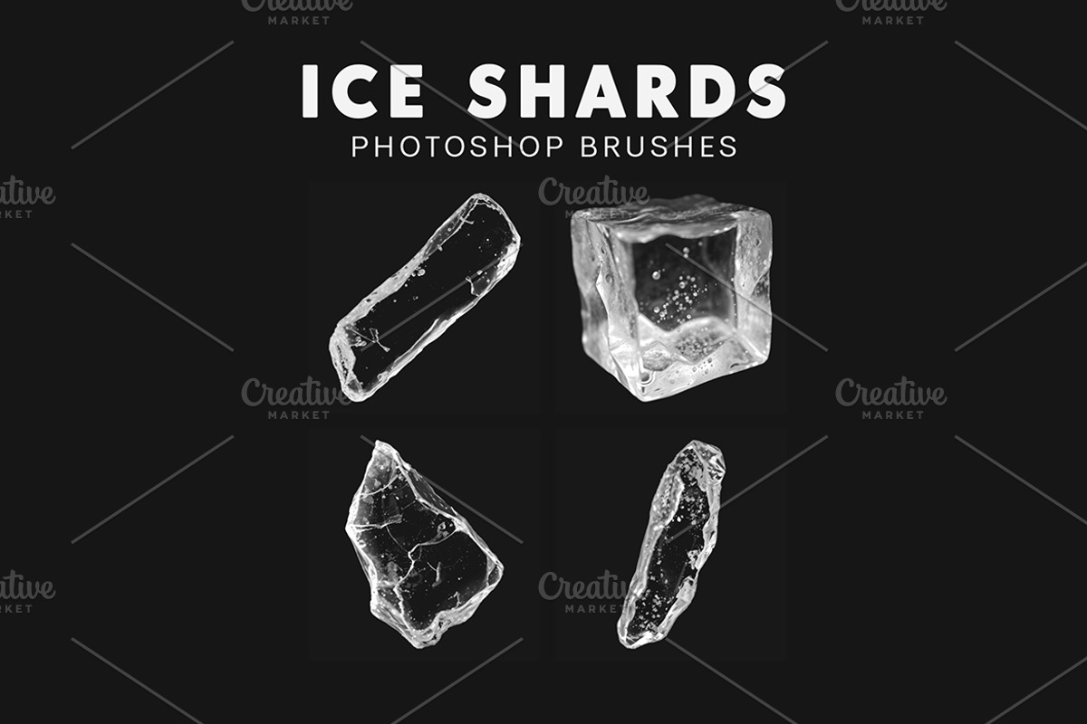 20 Ice Shards Brushes, a Brush Add-On by AB-TheDesigner (Photo 4 of 4)