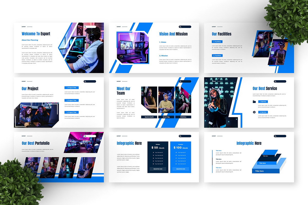 Esport - Game Keynote Templates, a Presentation Template by Deepslide Studio (Photo 6 of 6)