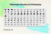Watercolor Stamp Photoshop Brushes, a Brush Add-On by INTENTFX (Thumbnail 3 of 11)
