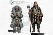 Traditional Folks World Cliparts, a Person Illustration by ThatsDesignArt (Thumbnail 7 of 17)