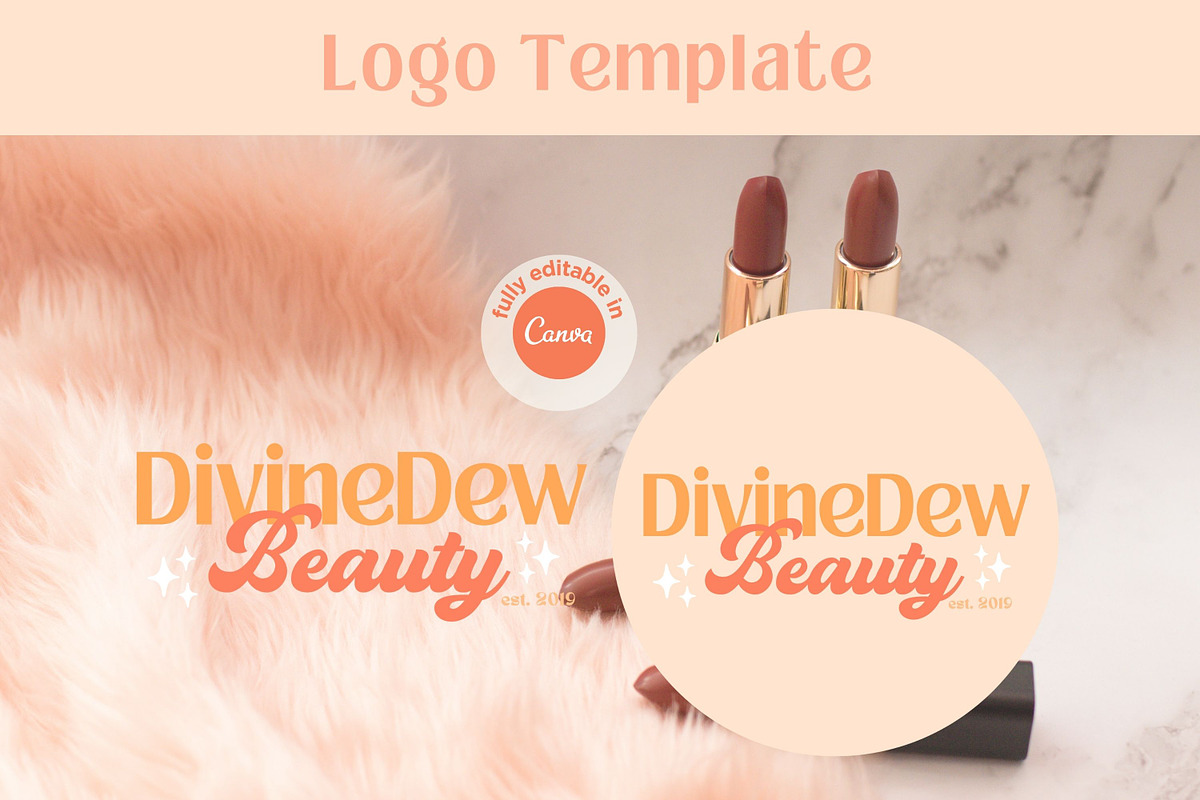 Beauty Logo Design Template Canva, a Branding & Logo Template by Hell Yeah Designs (Photo 2 of 5)
