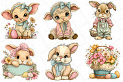 Nursery Blue Country Easter Clipart, an Illustration by DreamPrint404 (Thumbnail 5 of 5)