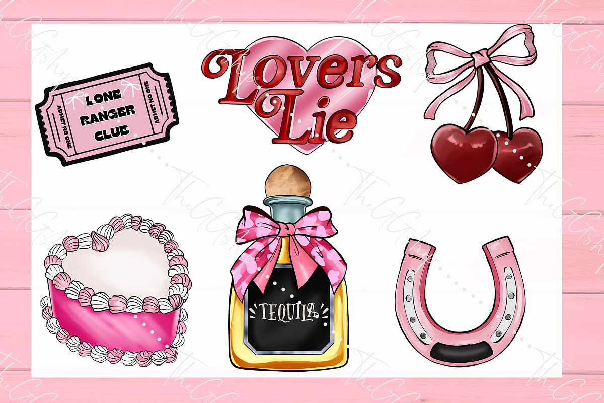 Coquette Cowgirl Clipart Set, a Seasonal Illustration by The GG Shop (Photo 5 of 6)